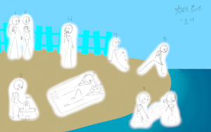 Nude Beach YCH by AdultFlamingAzalea