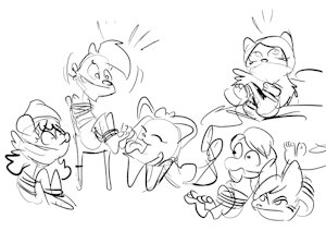 Jenny and Peppa Letiprincess sketch by MADJerk