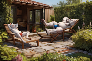 Tom is teasing his daughter by AIcrafter