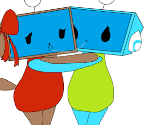 Brownie and Word Ullr in Swimsuit by ThePinkPandaCat