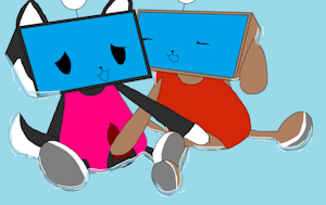 Kyle and Brownie in Swimsuit by ThePinkPandaCat