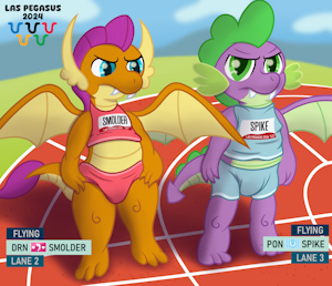 Dragons in the Olympic Spirit by DiaperedPony