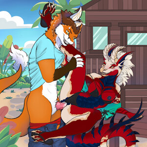 [c]WereFox + Lunafan1k - bungalow vacation [Page 2] by KolewazakiSan