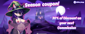 SEASON COUPON!, 30% off!  Vaiolet 😺🧙‍♀️ by PupGorgy