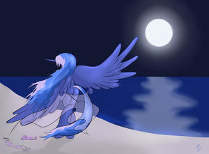 Luna on the Beach by MDGusty