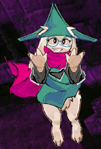 Sue Sakamoto dressed as Ralsei by Toficcino