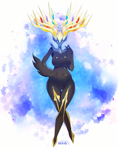 Sexy Xerneas [Fanart] by DudeRedBlue