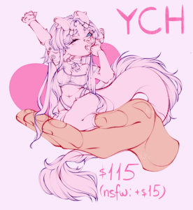 CUTIE ON THE HAND YCH - open by Dewoo