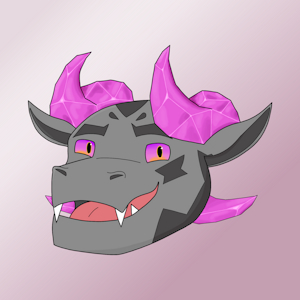 Cristal dragon headshot by Yunel