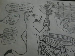 Raphael Meerkat Watching Grit & Grimy's Neighborhood, Hardly a Cub Show [Page 4] by moyomongoose