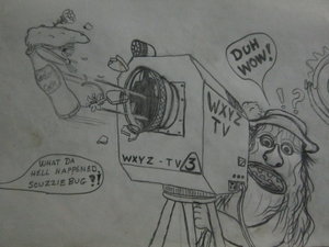 Raphael Meerkat Watching Grit & Grimy's Neighborhood, Hardly a Cub Show [Page 6] by moyomongoose