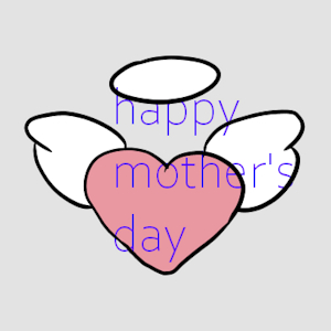 Happy Mother's day angel heart by OfficalCherry