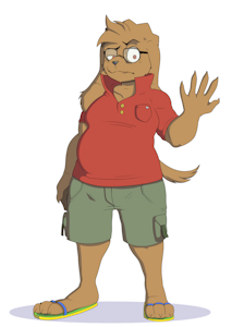 Mutt (main fursona) by meatboom