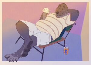 One comfy bloke 🦭🍦 by grencapra
