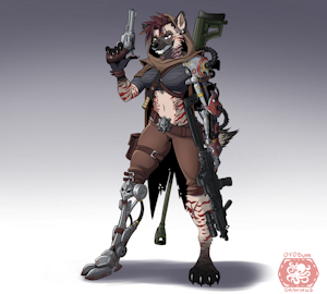 Cinder - Wasteland Mercenary by ottobum