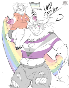 |WIP SPOILER| Sketch for Pride Day by DENUSKA08