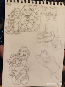 Skecthing lil time (Traditional) by AnOwOtterNPC