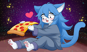 pizza cat by CelesteBunny