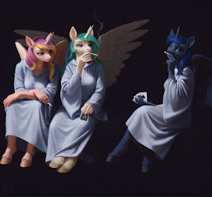 Heavenly Hellish by SomeAIArtist