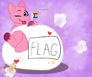 YCH - Poofy Pride 🏳️‍🌈💨 by Saniahisal