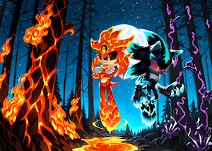 Fire and Dark by felover