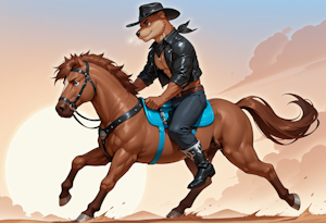 Riding on a horse by JasonLontra