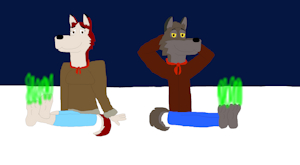 Balto and Jenna Stinky Feet by sebashton