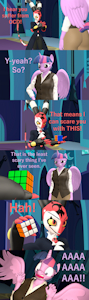 Scaring an OCD pony by PapaDragon69