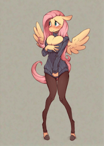 Fluttershy (anthro) by BananaSugar