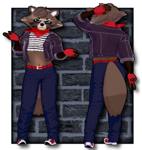 [Adopt] Raccoon Boy by CandyWhite