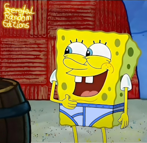 SpongeBob getting ready for the photo - E by SergioLH22