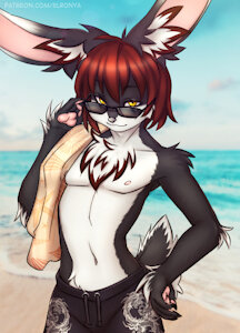 Carmo on a beach by Elronya
