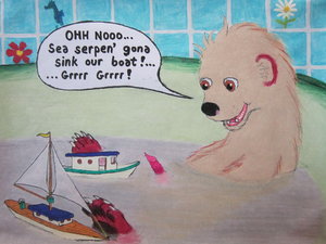 Cub in the Tub by moyomongoose