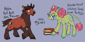 Helm and Glade Heart Adopts by Flipside