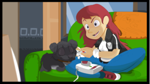 game girl by Arinel12