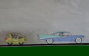 Professor Crackinpot and His Future Car - /w/ Audio - Whacked out funny by moyomongoose