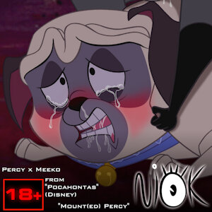 Mount(ed) Percy - Percy x Meeko (Pocahontas) by Niok