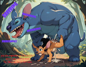 stitch experiment breeding furry Lilo by fairygarden