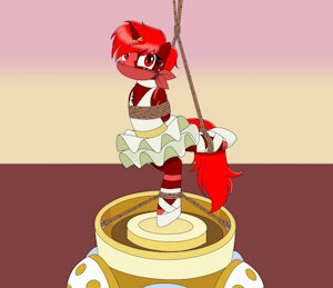 Lovebite display tied up Animation with sound by Sonicrock56