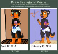 Almost 1 year difference by TheRealMedley