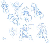Shar-Llae scribble pages by AvaBun