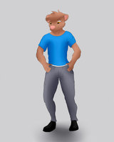 Charles Ferret in his Reagure clothing  by CharlesDragon