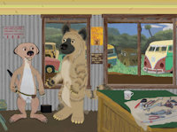 Panhandling Meerkat by moyomongoose