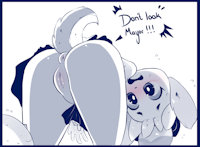 Don't look!!! by TenshiGarden