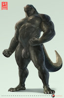 Reptilian guy by Anhes