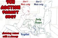 YCH AUCTION Orgy with Krystal and Judy Hopps by cesar23