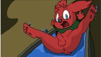 Arineu splash nude dog by arineu