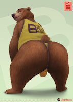 Big booty bear by Anhes