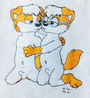 About to kiss by SilverSimba01