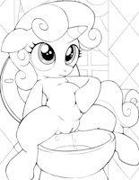 Sweetie Belle Apple Juice by scat